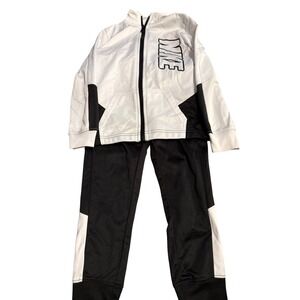 Nike Kids White Track Jacket Full Zip 4-5 Years